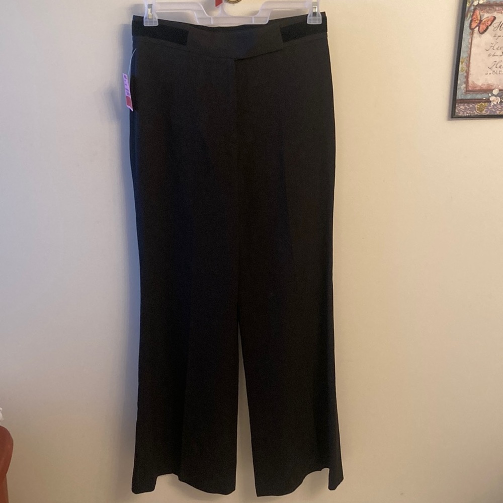 💕Vtg NWT Nine West Black Sz 8 Wide Leg Dress Slacks  Y2K